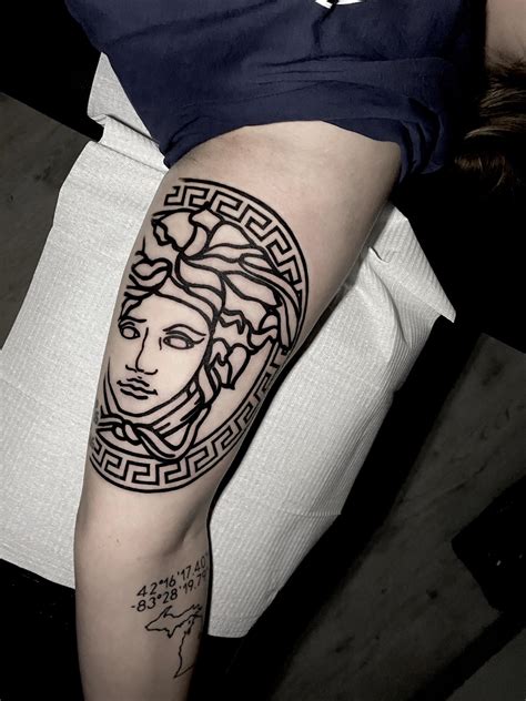 versace face tattoo|versace tattoo meaning.